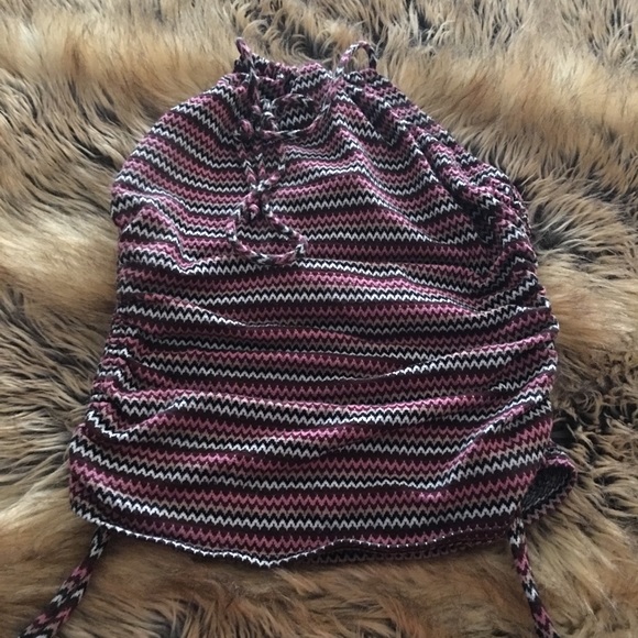 I.N. SAN Francisco colorful chevron halter top S - Picture 5 of 9